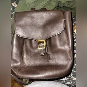 vintage coach leather backpack
